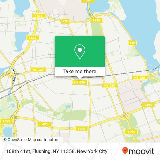 168th 41st, Flushing, NY 11358 map