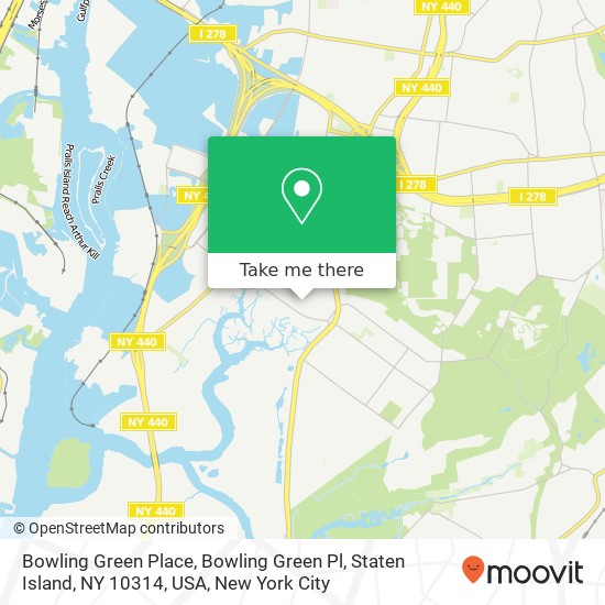 Bowling Green Place, Bowling Green Pl, Staten Island, NY 10314, USA map