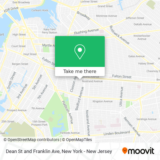 Mapa de Dean St and Franklin Ave