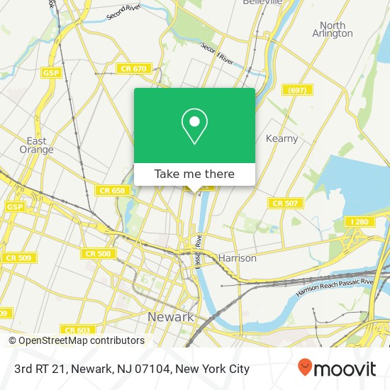 3rd RT 21, Newark, NJ 07104 map