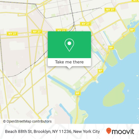Beach 88th St, Brooklyn, NY 11236 map
