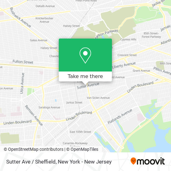 Sutter Ave / Sheffield map