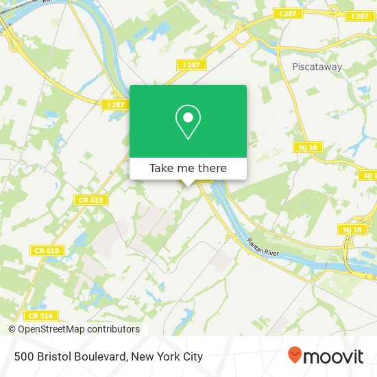 Mapa de 500 Bristol Boulevard, 500 Bristol Blvd, Somerset, NJ 08873, USA