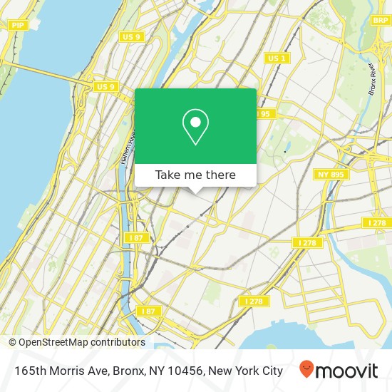 165th Morris Ave, Bronx, NY 10456 map