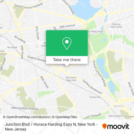 Junction Blvd / Horace Harding Expy N map