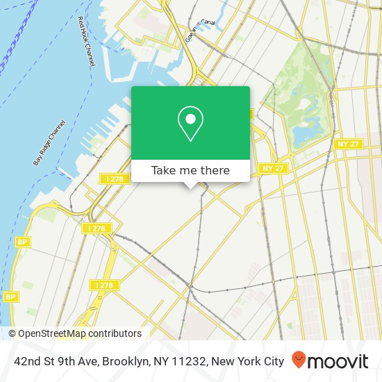 42nd St 9th Ave, Brooklyn, NY 11232 map