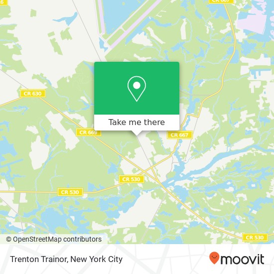 Mapa de Trenton Trainor, Browns Mills, NJ 08015