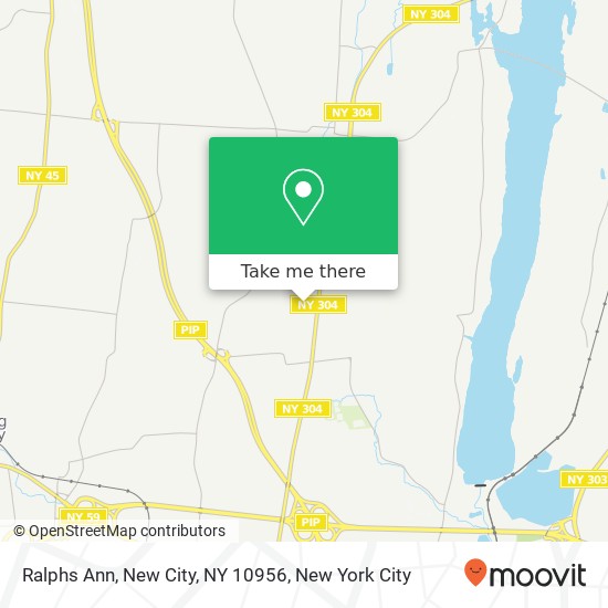 Mapa de Ralphs Ann, New City, NY 10956