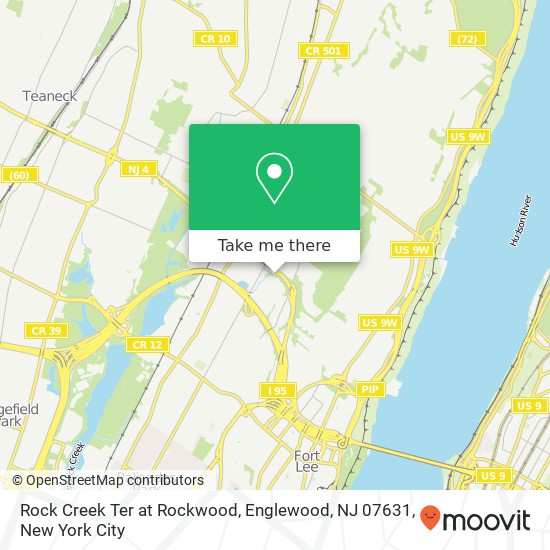 Rock Creek Ter at Rockwood, Englewood, NJ 07631 map
