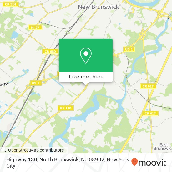 Mapa de Highway 130, North Brunswick, NJ 08902