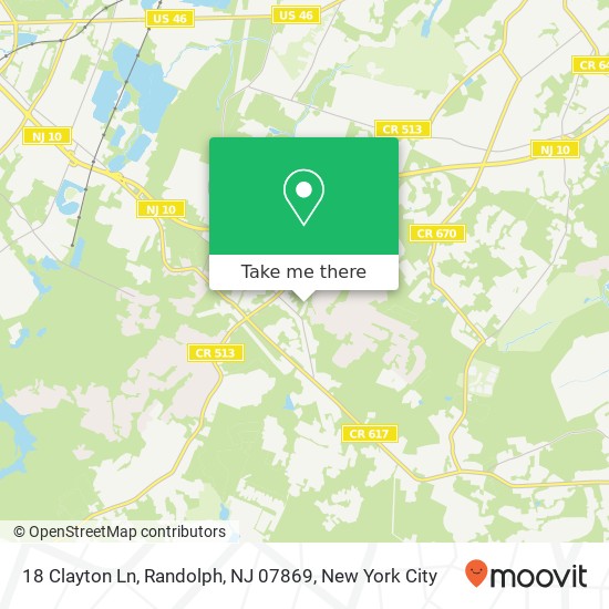 18 Clayton Ln, Randolph, NJ 07869 map