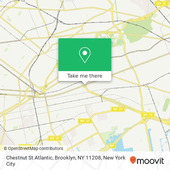 Chestnut St Atlantic, Brooklyn, NY 11208 map