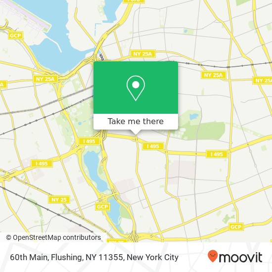 Mapa de 60th Main, Flushing, NY 11355