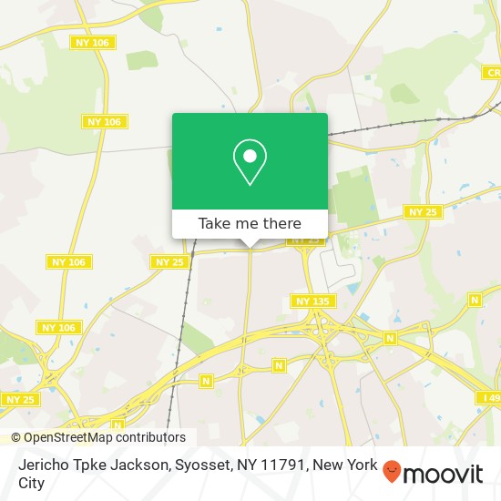 Jericho Tpke Jackson, Syosset, NY 11791 map