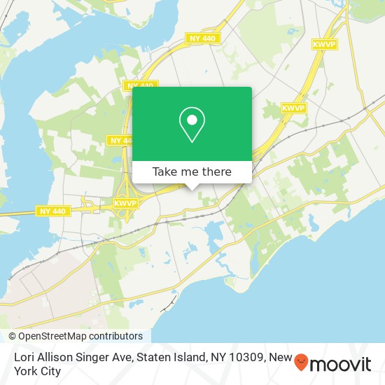 Lori Allison Singer Ave, Staten Island, NY 10309 map