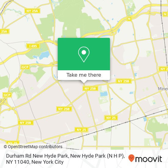 Mapa de Durham Rd New Hyde Park, New Hyde Park (N H P), NY 11040