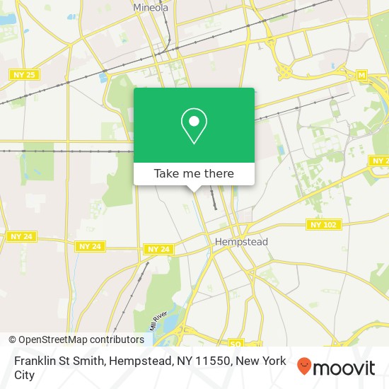 Mapa de Franklin St Smith, Hempstead, NY 11550