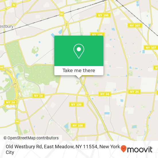Old Westbury Rd, East Meadow, NY 11554 map