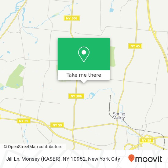 Mapa de Jill Ln, Monsey (KASER), NY 10952