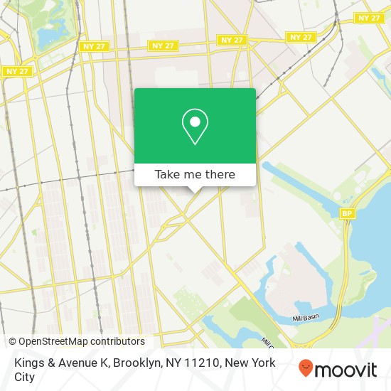 Kings & Avenue K, Brooklyn, NY 11210 map
