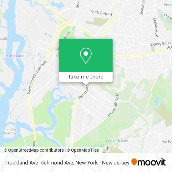 Mapa de Rockland Ave Richmond Ave
