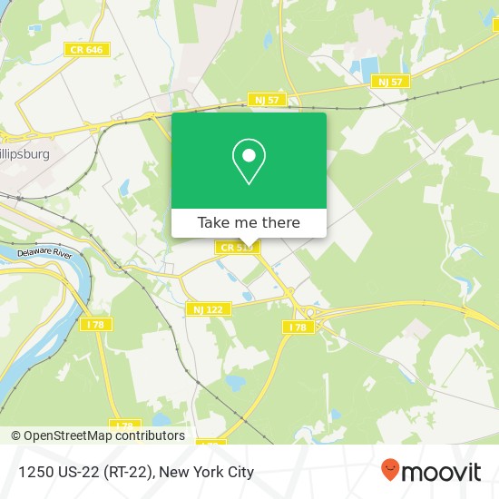 Mapa de 1250 US-22 (RT-22), Phillipsburg, NJ 08865