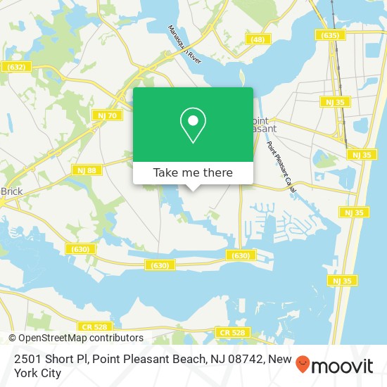 2501 Short Pl, Point Pleasant Beach, NJ 08742 map