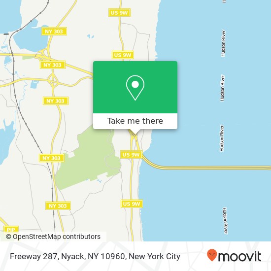 Mapa de Freeway 287, Nyack, NY 10960