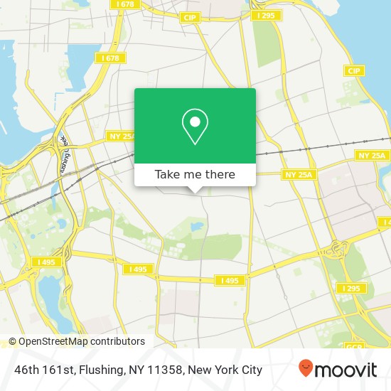 46th 161st, Flushing, NY 11358 map