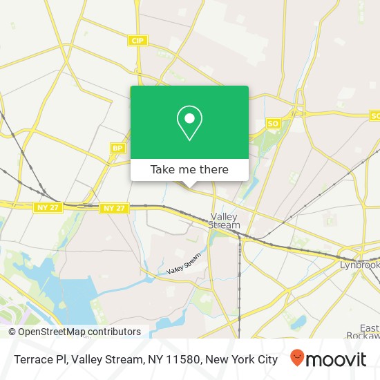 Mapa de Terrace Pl, Valley Stream, NY 11580