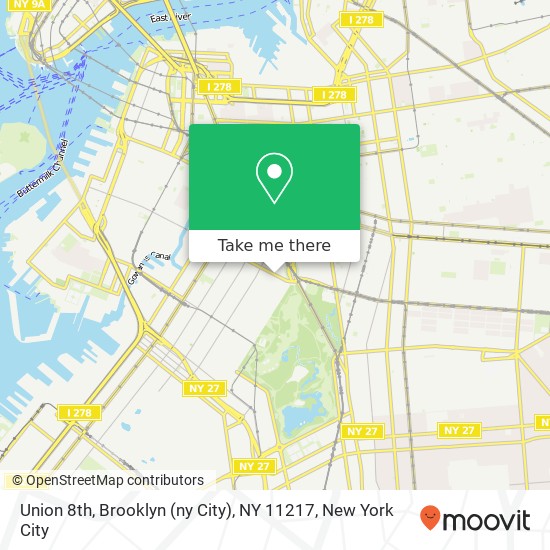 Mapa de Union 8th, Brooklyn (ny City), NY 11217