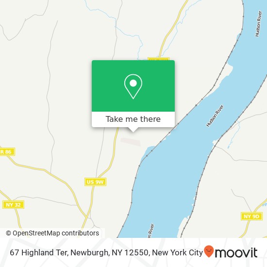 67 Highland Ter, Newburgh, NY 12550 map