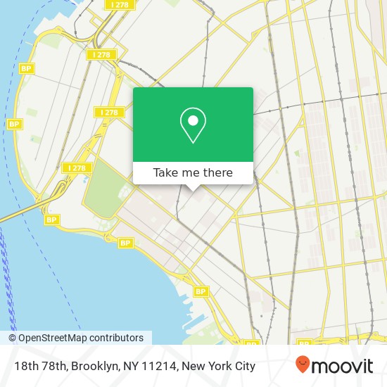 18th 78th, Brooklyn, NY 11214 map