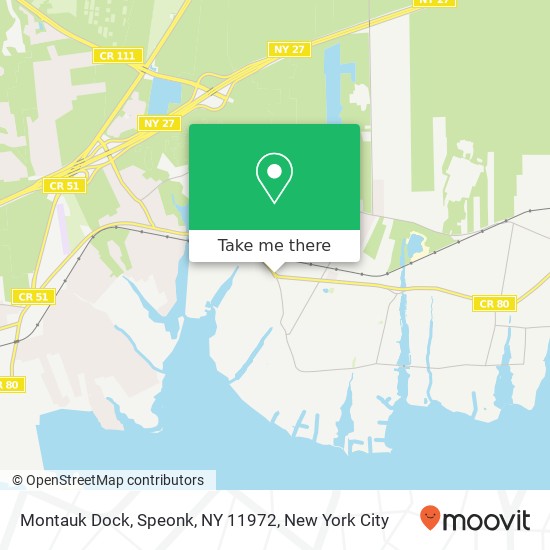 Mapa de Montauk Dock, Speonk, NY 11972