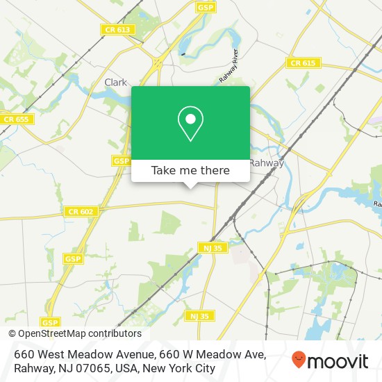 660 West Meadow Avenue, 660 W Meadow Ave, Rahway, NJ 07065, USA map