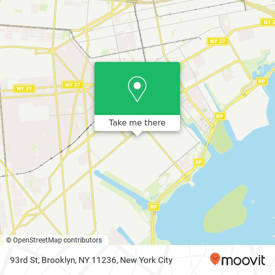 Mapa de 93rd St, Brooklyn, NY 11236
