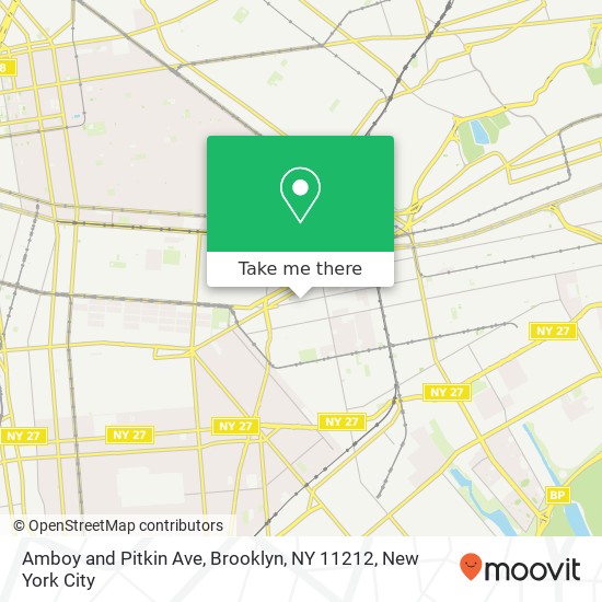 Mapa de Amboy and Pitkin Ave, Brooklyn, NY 11212