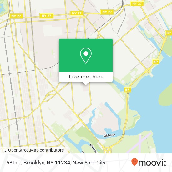 Mapa de 58th L, Brooklyn, NY 11234