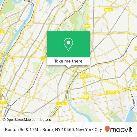Mapa de Boston Rd & 176th, Bronx, NY 10460
