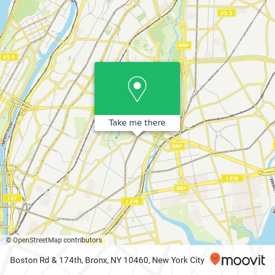 Mapa de Boston Rd & 174th, Bronx, NY 10460