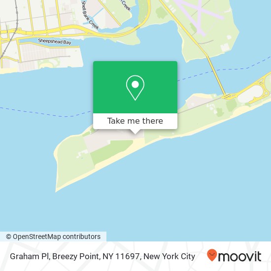Mapa de Graham Pl, Breezy Point, NY 11697