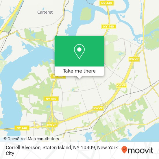 Mapa de Correll Alverson, Staten Island, NY 10309