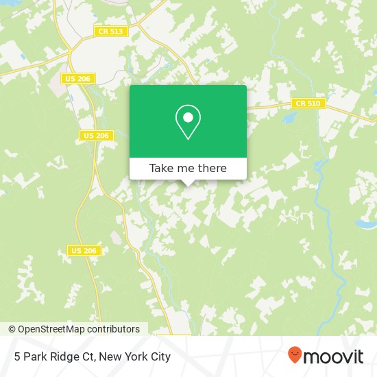 Mapa de 5 Park Ridge Ct, Chester, NJ 07930