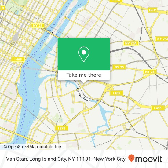 Mapa de Van Starr, Long Island City, NY 11101