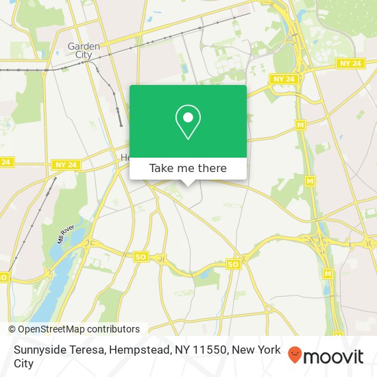 Sunnyside Teresa, Hempstead, NY 11550 map