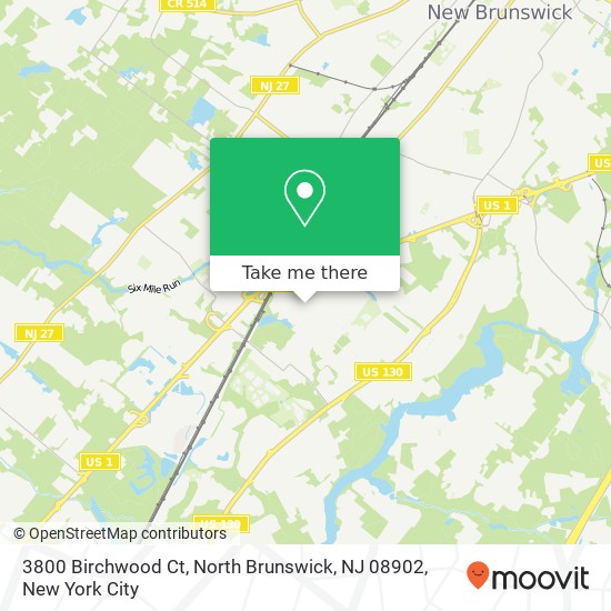 3800 Birchwood Ct, North Brunswick, NJ 08902 map