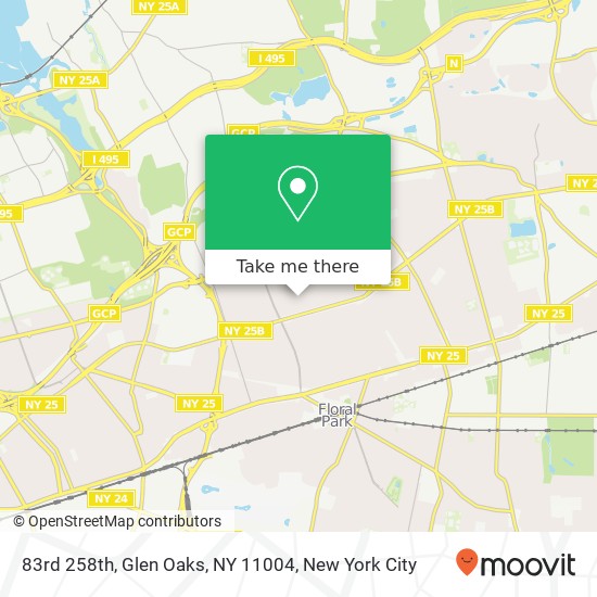 83rd 258th, Glen Oaks, NY 11004 map