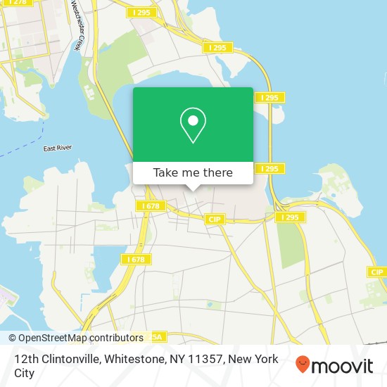 Mapa de 12th Clintonville, Whitestone, NY 11357