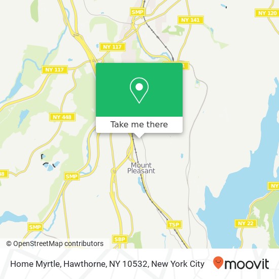 Mapa de Home Myrtle, Hawthorne, NY 10532
