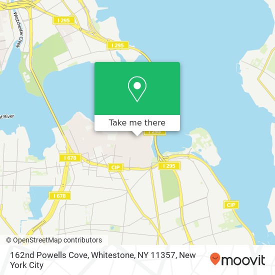 Mapa de 162nd Powells Cove, Whitestone, NY 11357